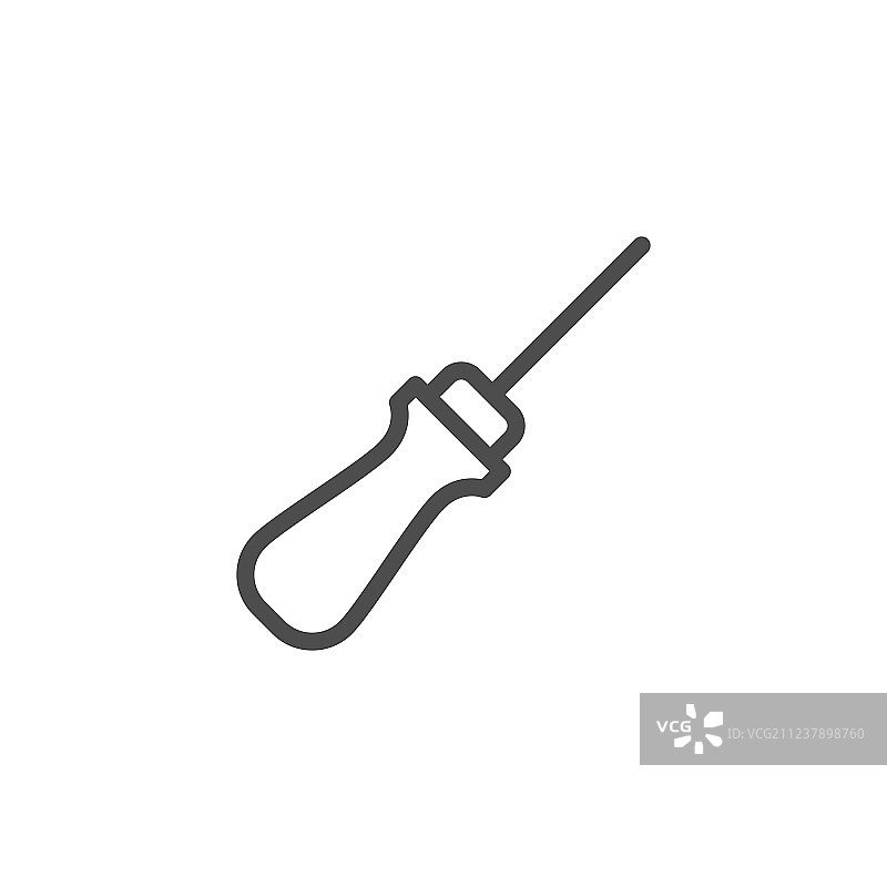 锥子线条图标图片素材