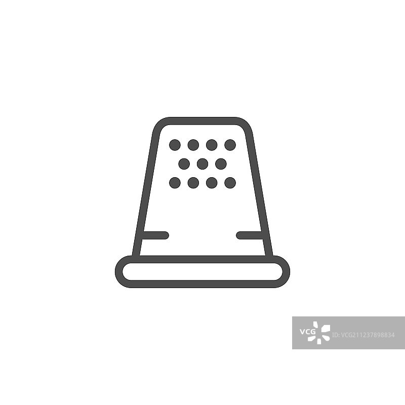 顶针线性图标图片素材