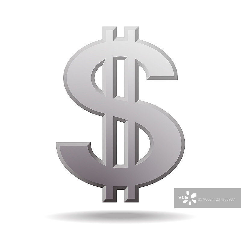 带有两条垂直线的美元符号图片素材