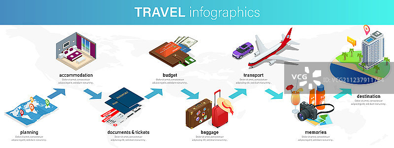2.5D规划概念信息图图片素材