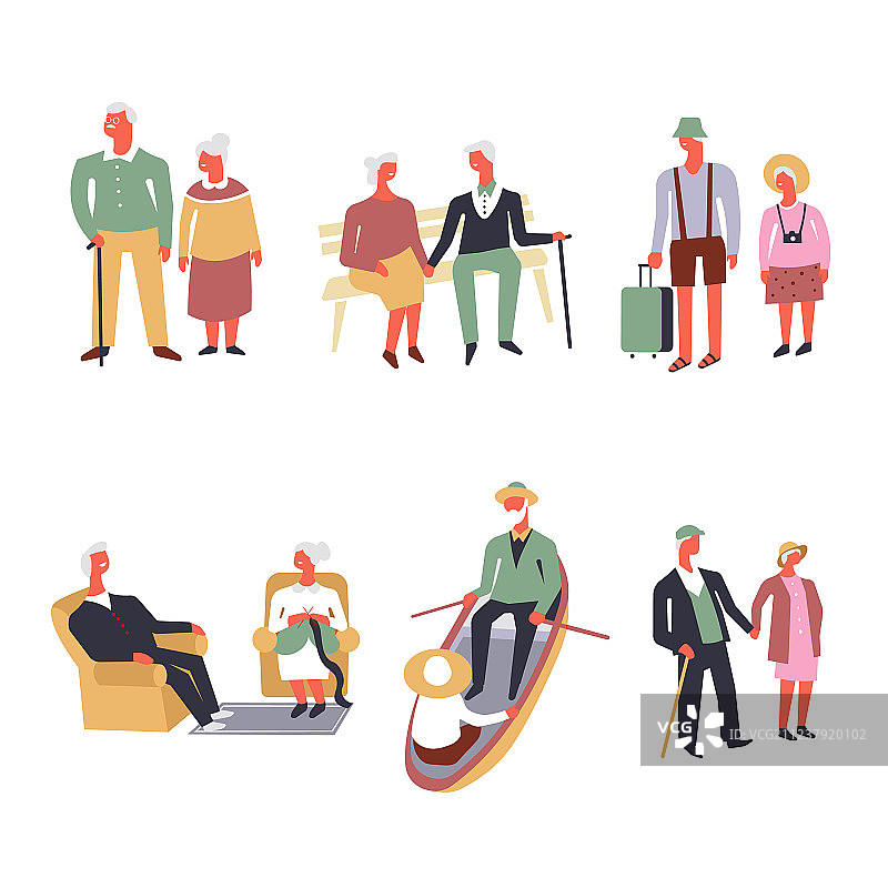 老年人休闲运动图片素材