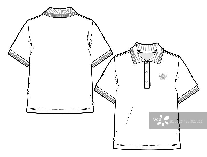 基础款Polo衫图片素材