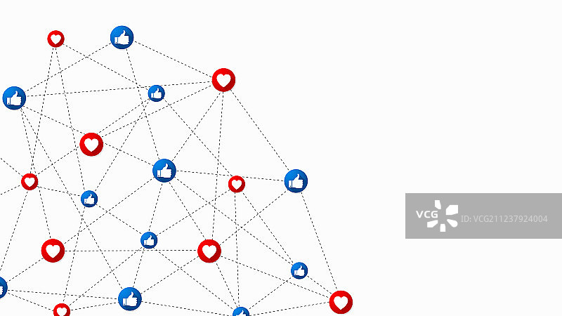点赞和喜爱按钮背景设计图片素材