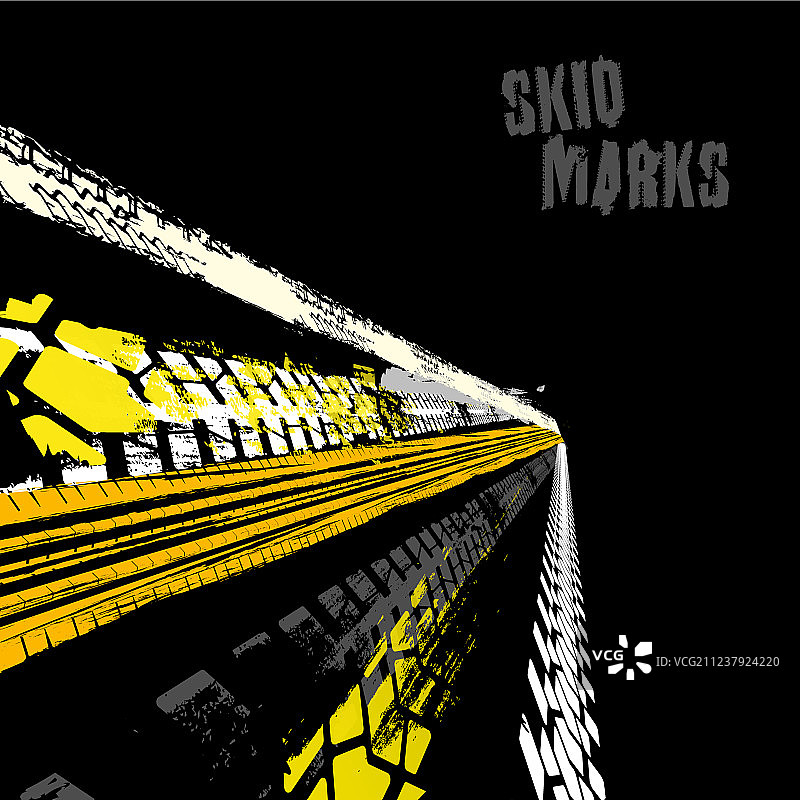 轮胎痕迹图片素材