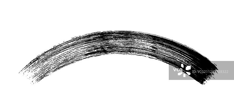 化妆品睫毛膏刷在白色背景上图片素材