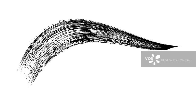 化妆品睫毛膏刷在白色背景上图片素材