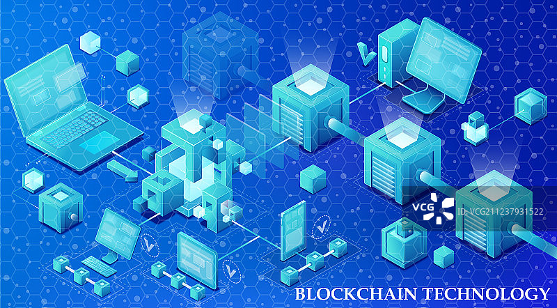 区块链技术图片素材