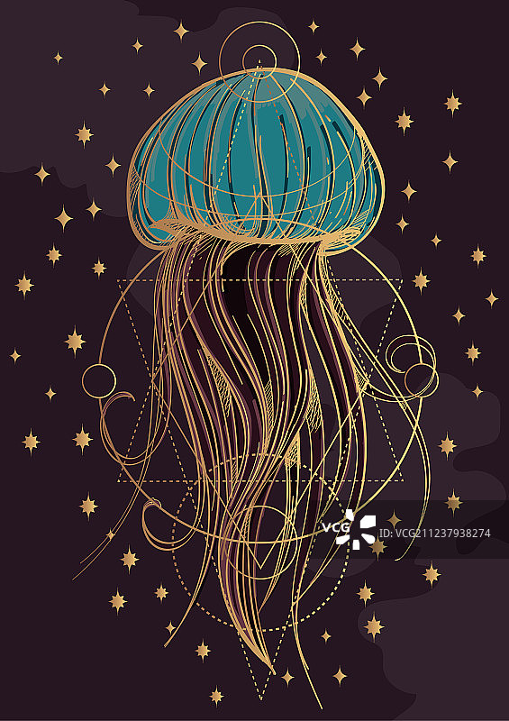 深海生物：水母海报图片素材