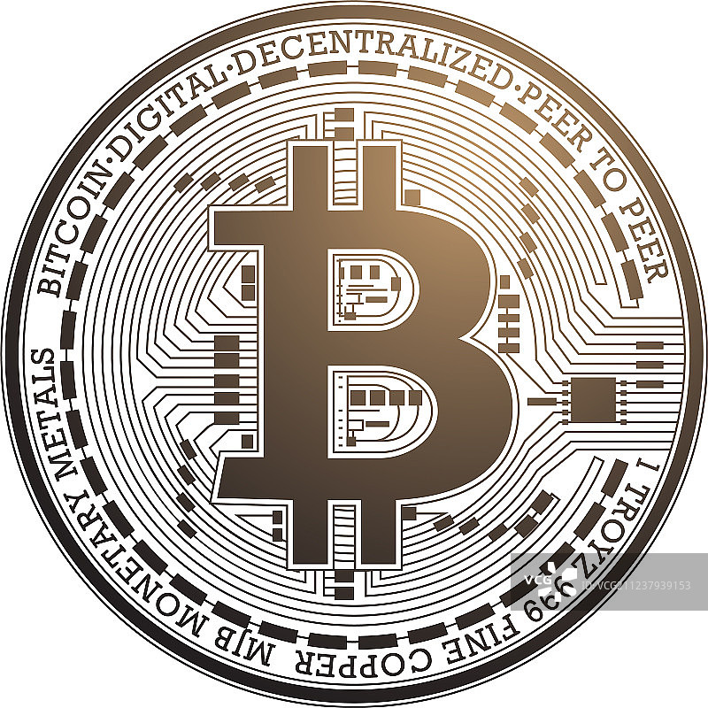 比特币标志：最受欢迎的加密货币图片素材