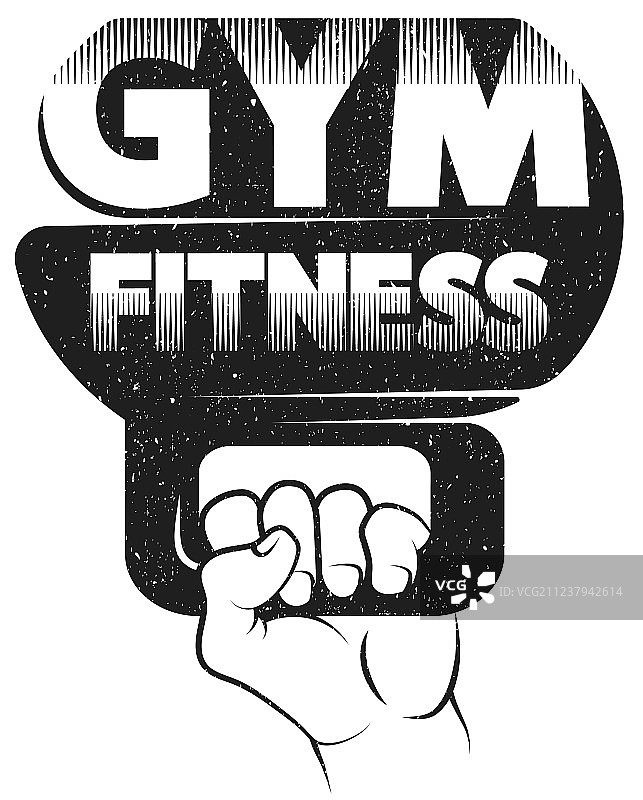 健身房手持哑铃图片素材