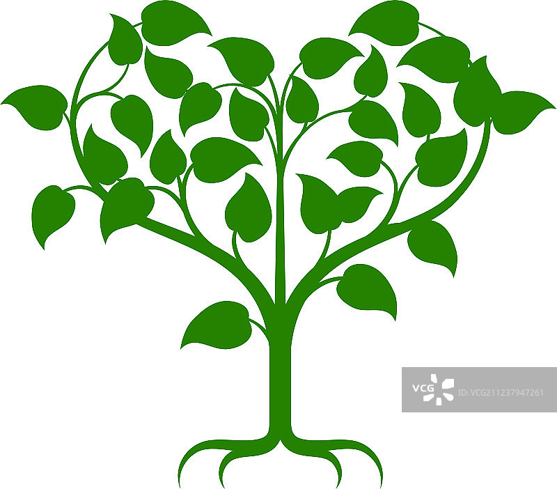 爱心树图片素材