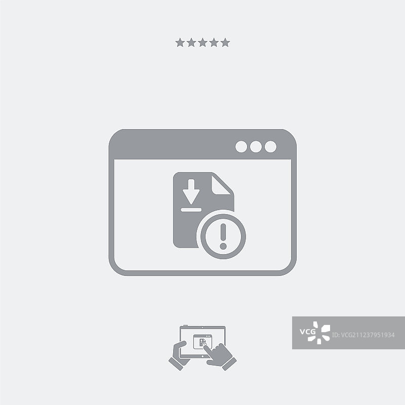 不安全的下载警报图片素材