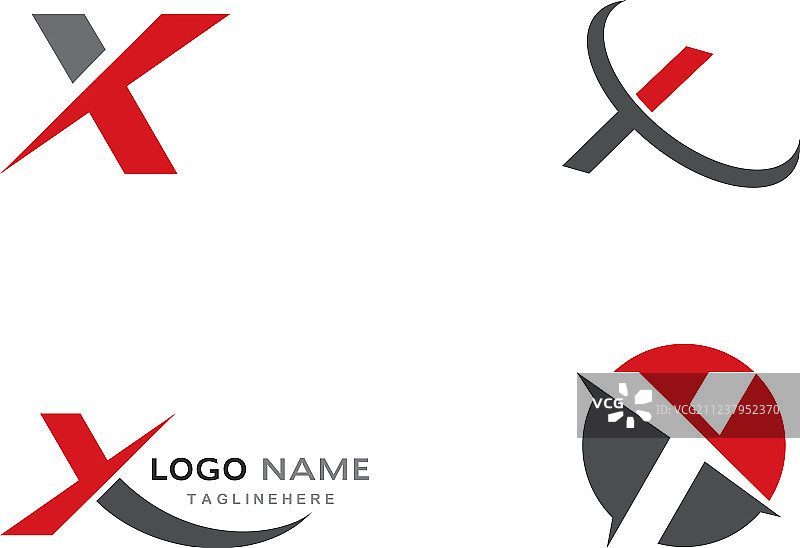 X字母标志图片素材