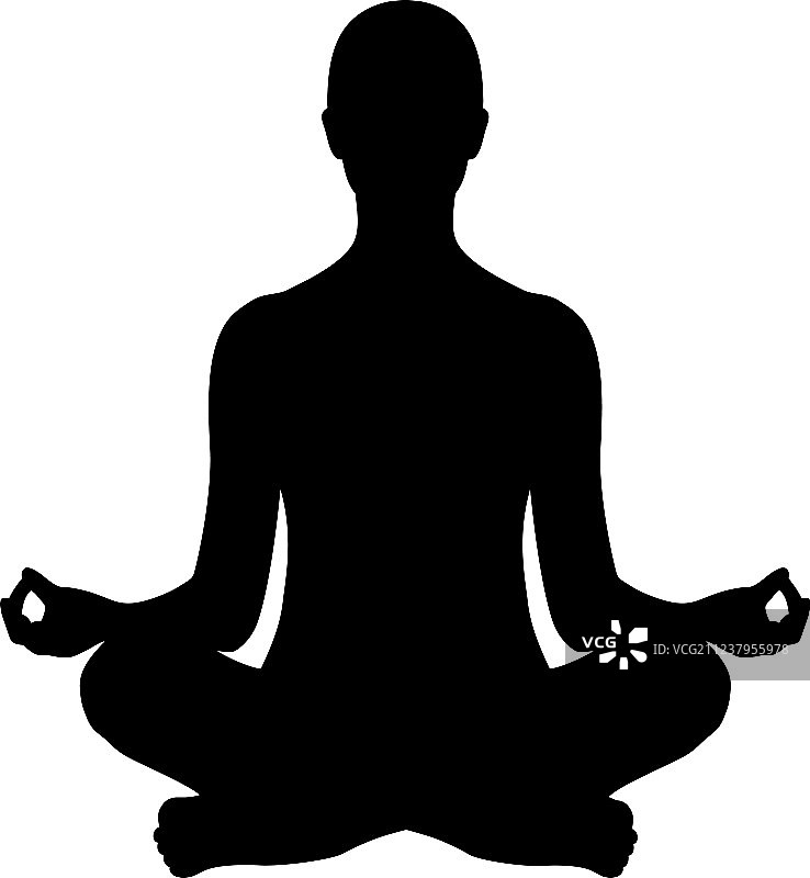 瑜伽坐姿简易坐图片素材