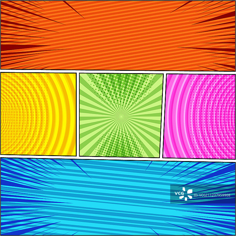 漫画书构图图片素材