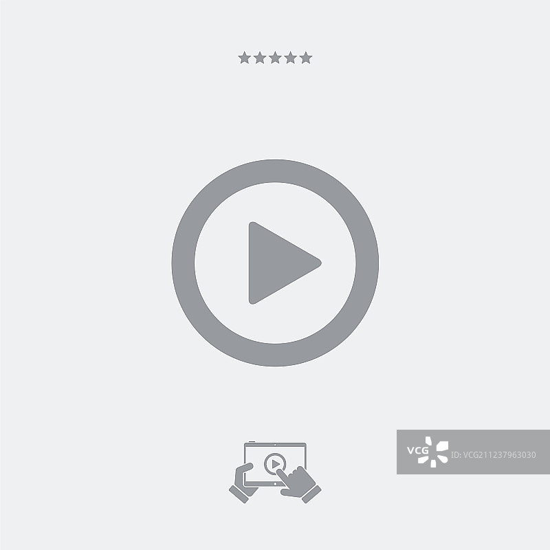 播放单按钮图标图片素材