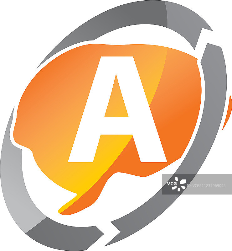 创意思考字母A图片素材