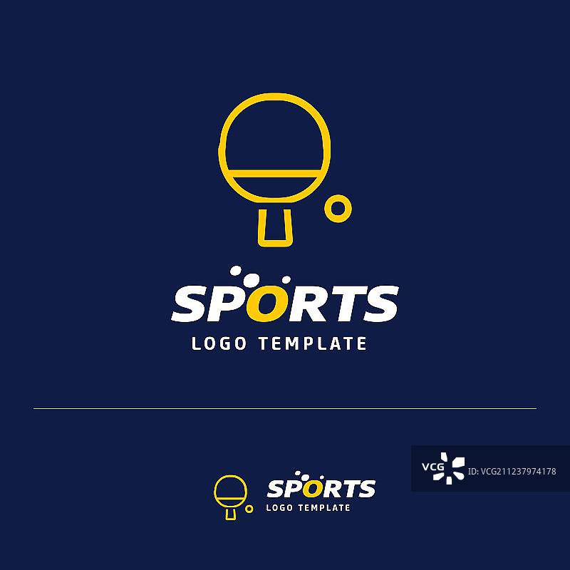 带有运动logo和蓝色的名片设计图片素材