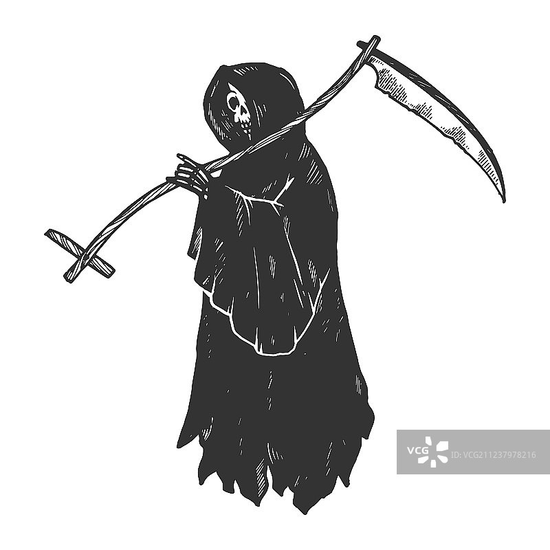 死神雕刻图片素材