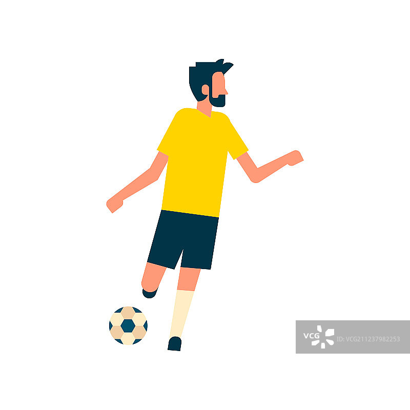 踢球的足球运动员，独立运动图片素材