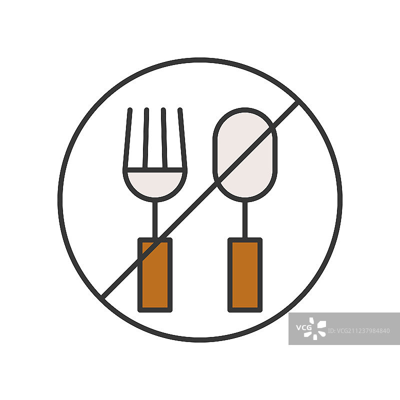 斋月禁食图标填充轮廓图片素材