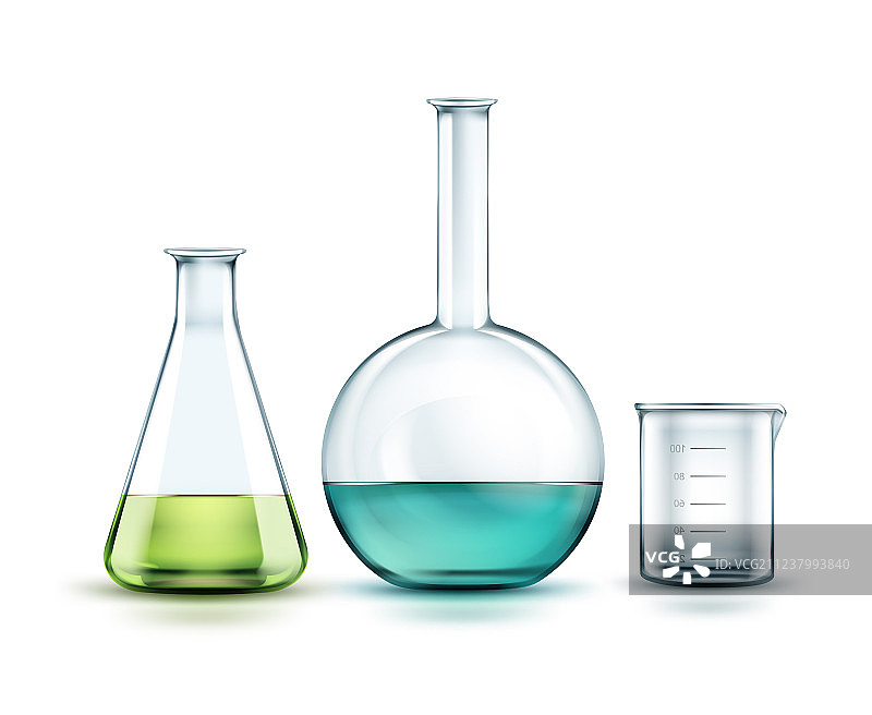 玻璃实验室烧瓶图片素材