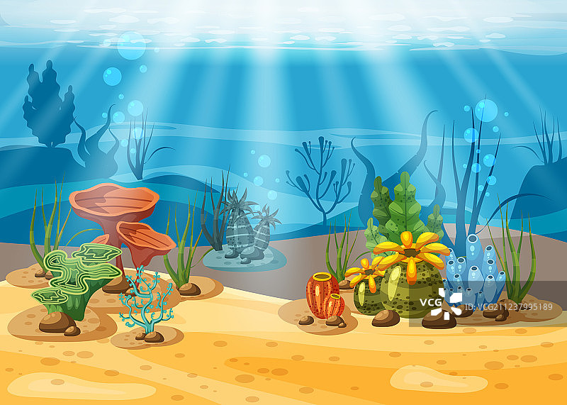 水下生物之美图片素材