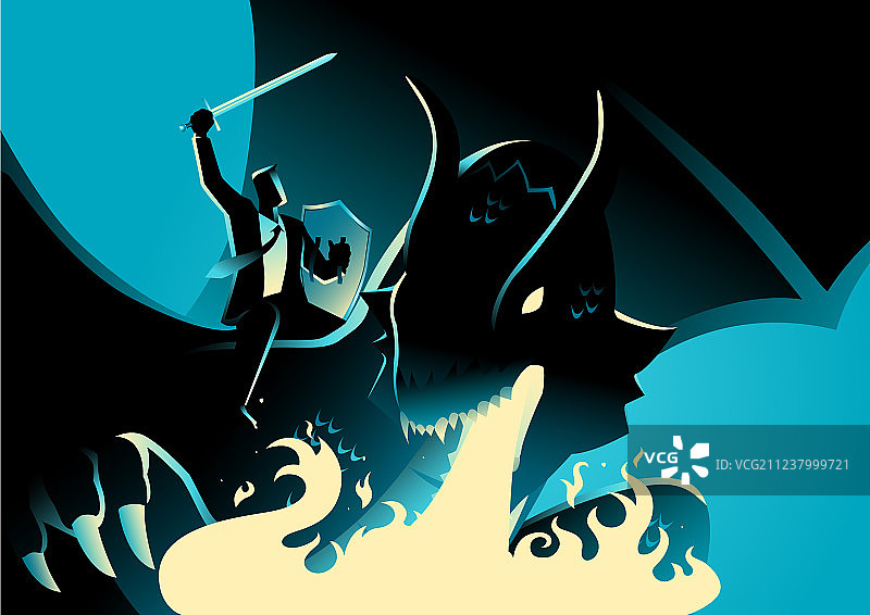 作为龙骑士的商人图片素材