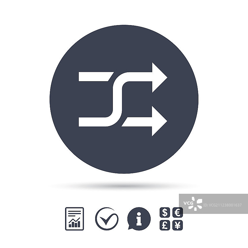 随机播放符号图标图片素材