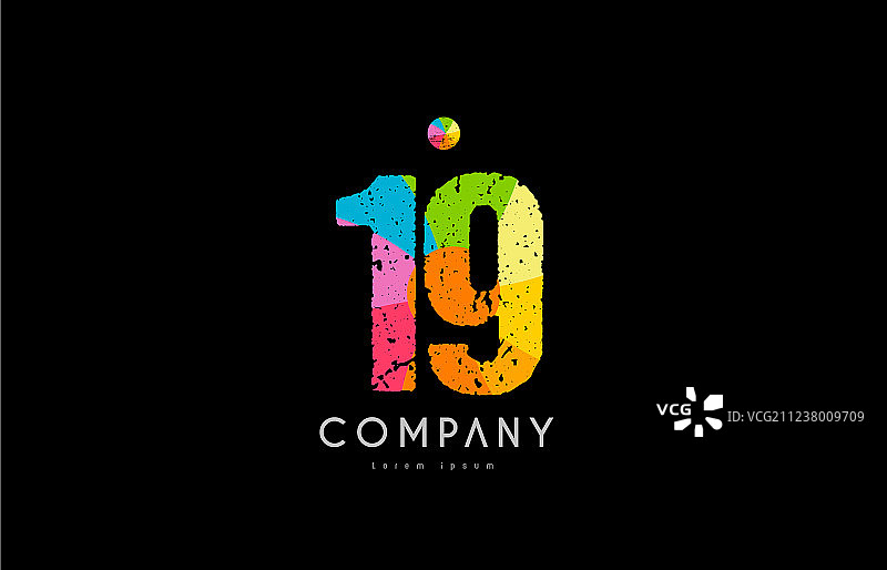 19数字logo标志图片素材