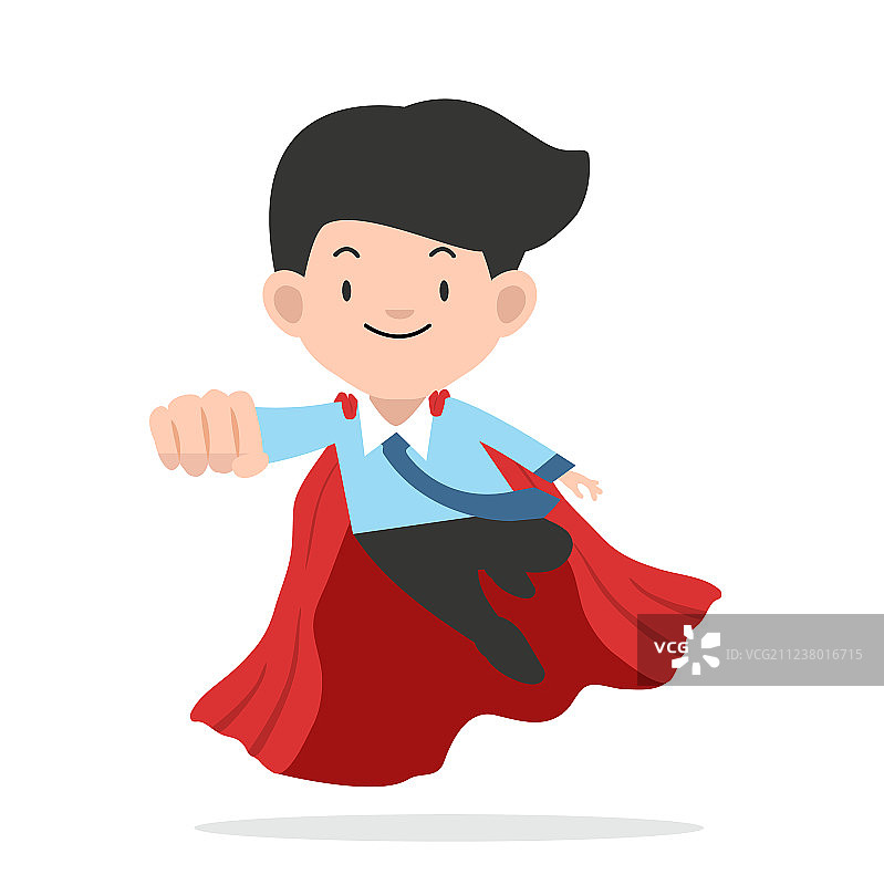 扁平风格的超级商人图片素材