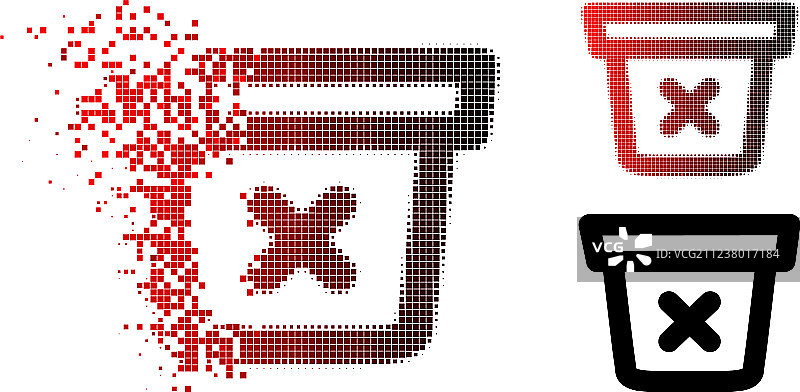溶解点状半色调移除数据图标图片素材