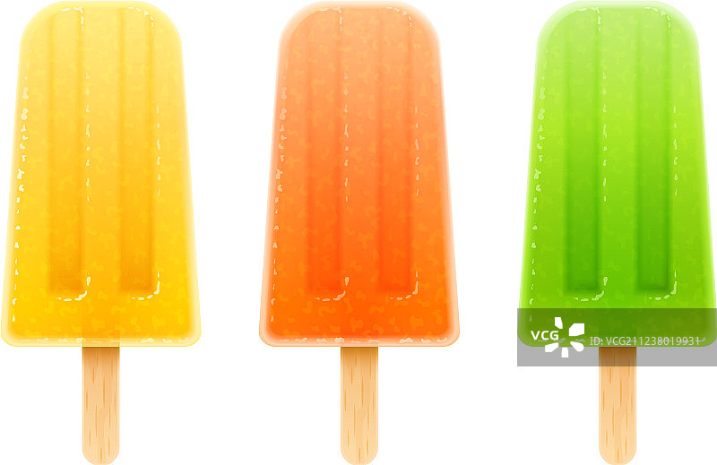 夏季多汁冰淇淋合集图片素材