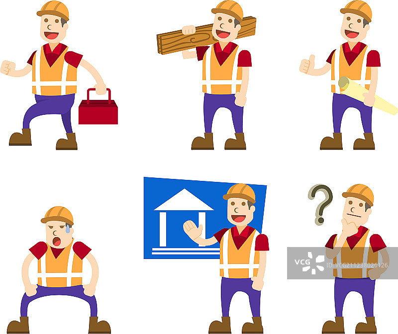 建筑建造者合集图片素材