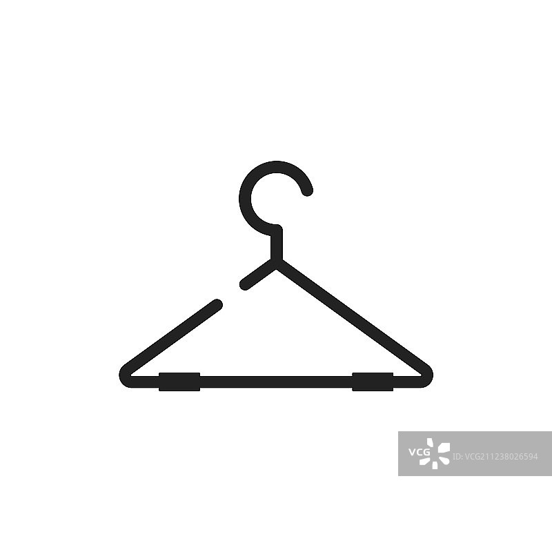 衣架图标衣柜手绘扁平图图片素材