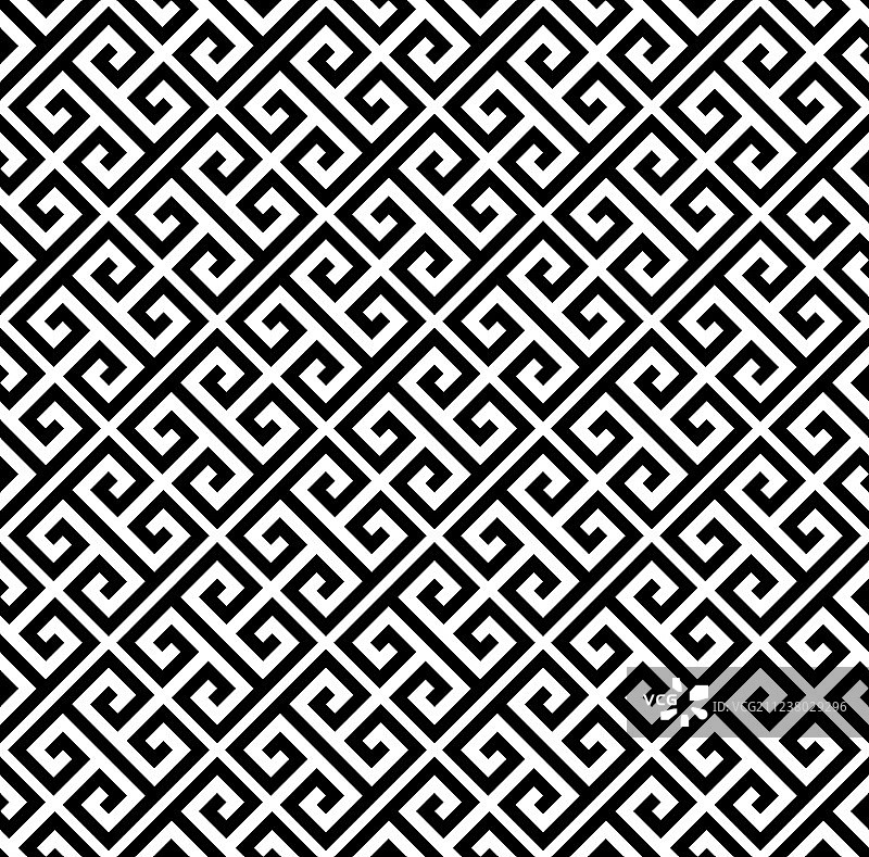 典型的埃及亚述和希腊回纹图片素材