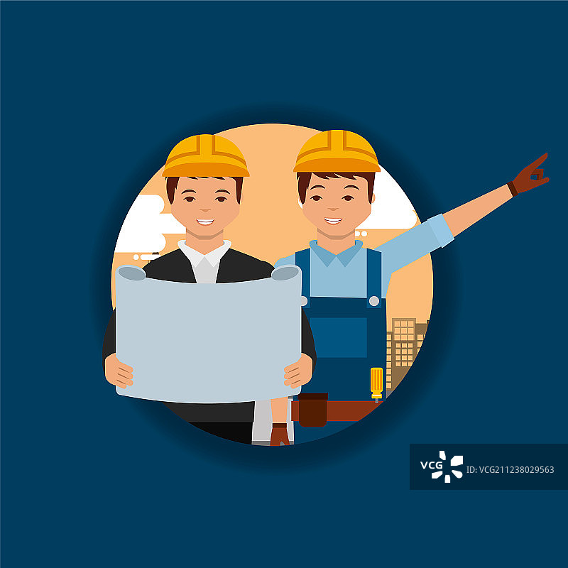 建筑工人图片素材