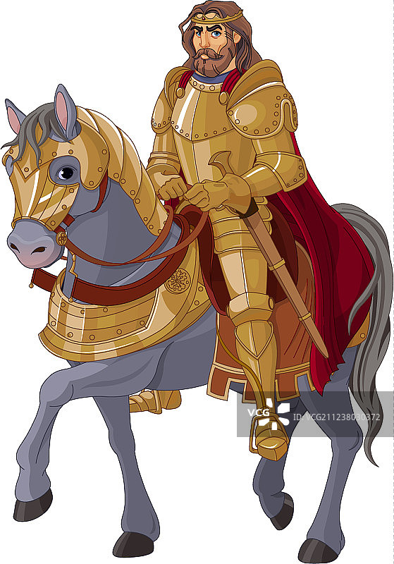 中世纪国王骑马图片素材