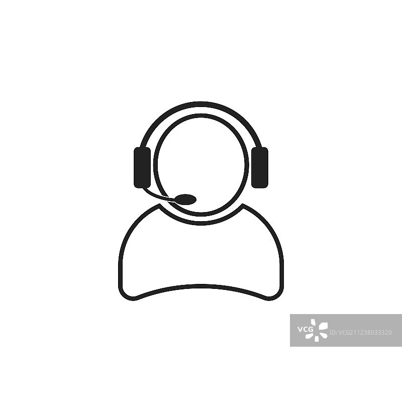 带麦克风的运营商通话图标图片素材