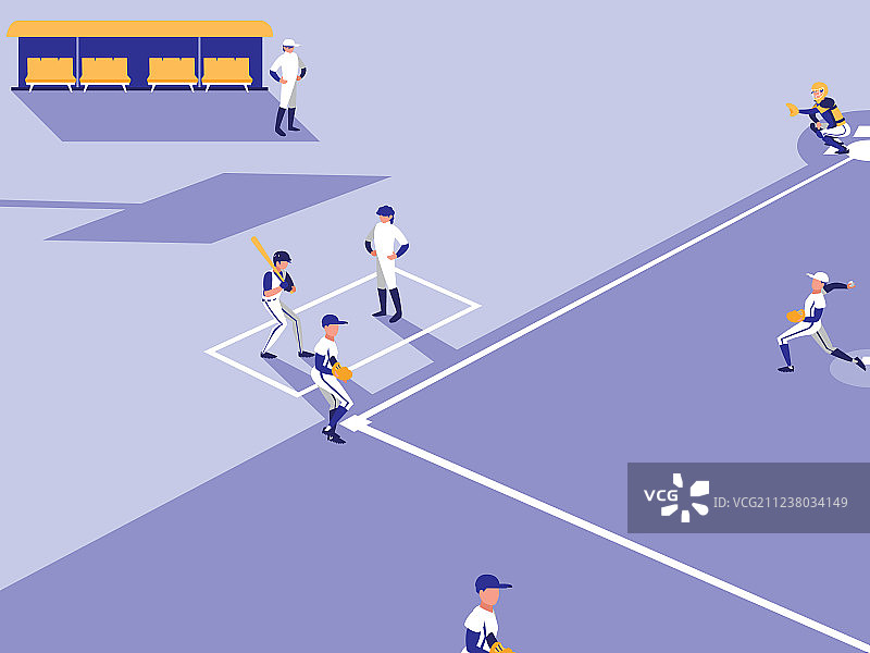 棒球场场景图片素材