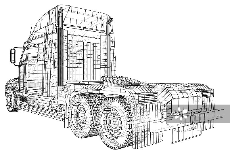 用于品牌的商业运输卡车图片素材