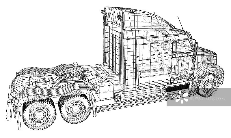 独立商业货运卡车图片素材