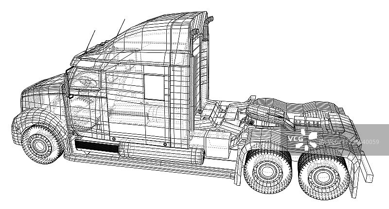 独立商业货运卡车图片素材