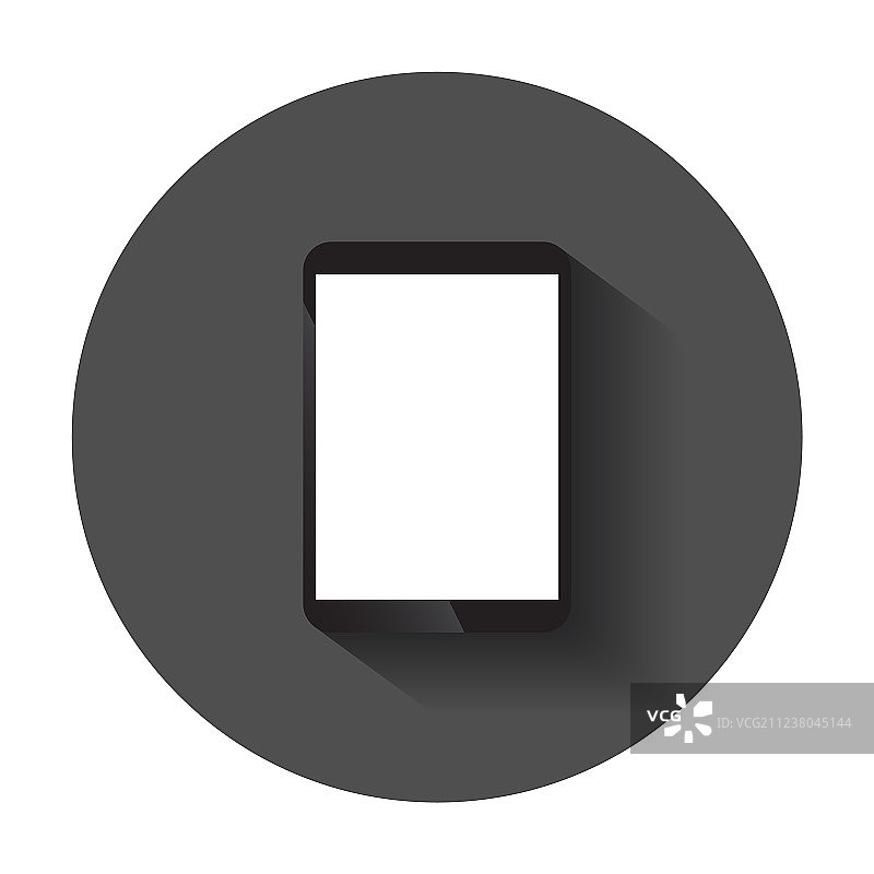 白色屏幕平板电脑扁平图标图片素材