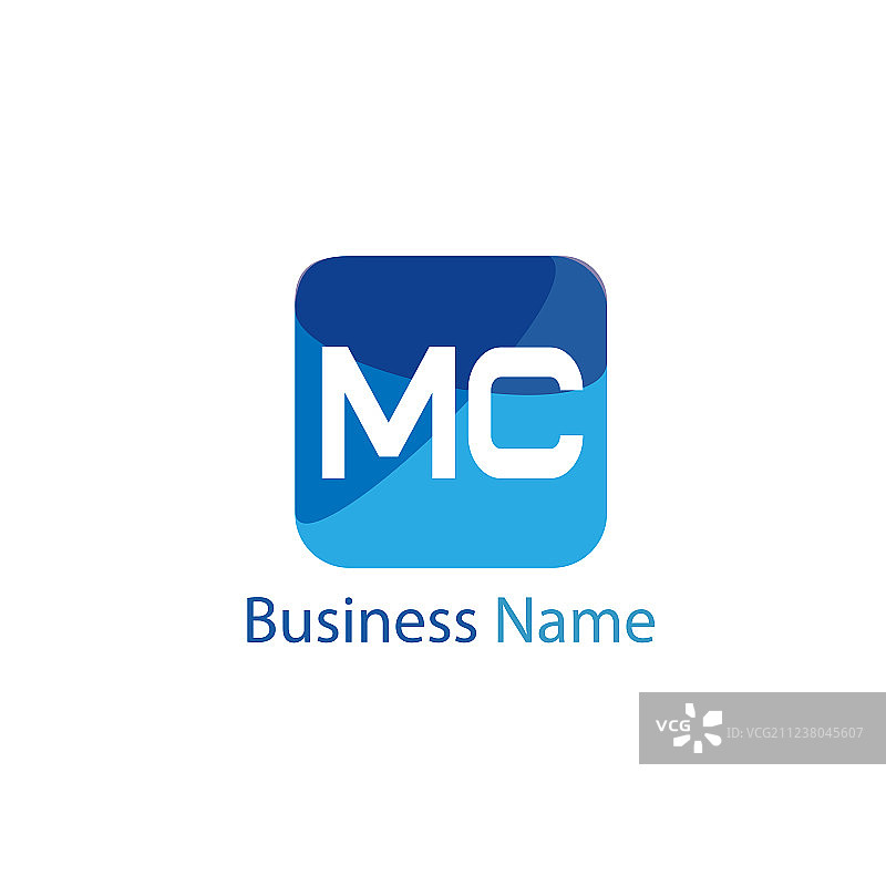 首字母MC标志模板设计图片素材