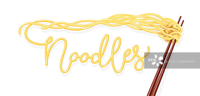 筷子夹中国面条图片素材