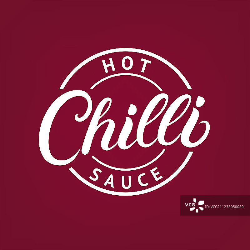 手绘辣椒酱标志图片素材