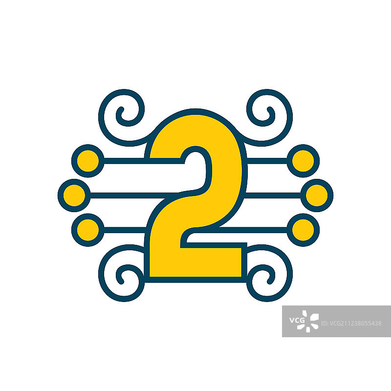 数字2标志图片素材