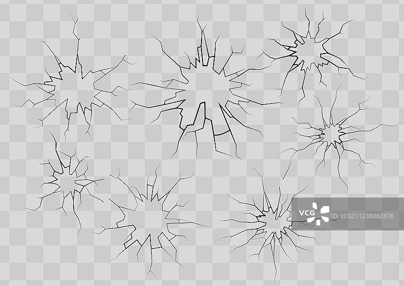 黑色碎玻璃裂纹图片素材