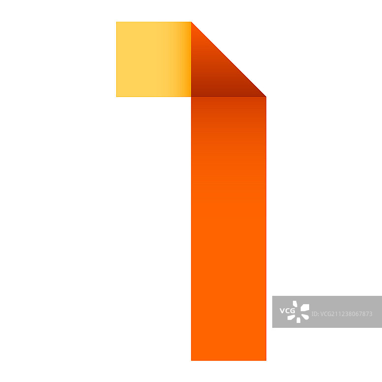 明亮的折叠数字图片素材